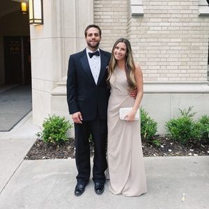 JJ’s House Sheath/Column One-Shoulder ChiffonDress